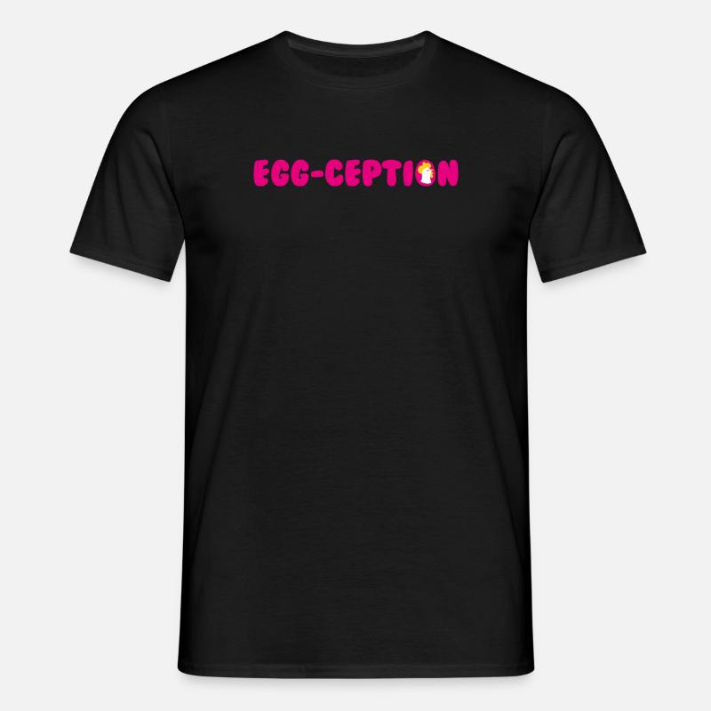 EGG-CEPTION - Men's T-Shirt - black