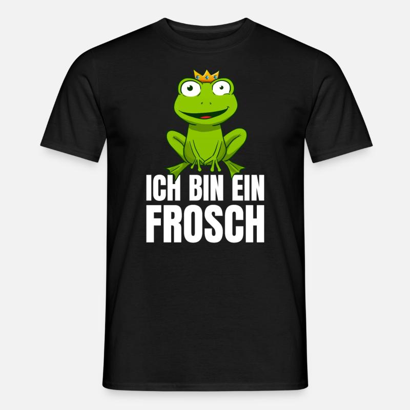 Ich Bin Ein Frosch - Männer T-Shirt - Schwarz