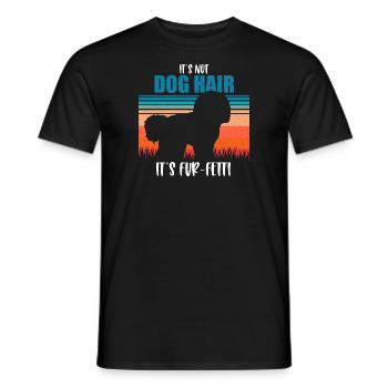 Bichon Frise - T-shirt homme - noir - Devant - AI Model Male 178 light (178cm)