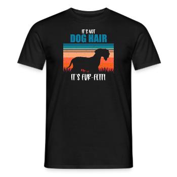 Cesky Terrier Hund - Cesky Terrier - Männer T-Shirt - Schwarz - Vorne - AI Model Male 178 light (178cm)