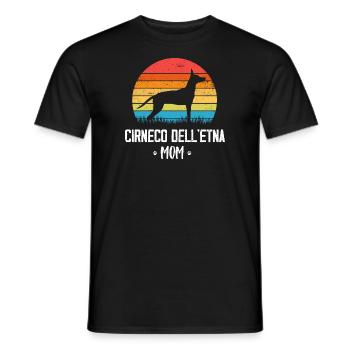 Cirneco dell Etna - Men's T-Shirt - black - Front - AI Model Male 178 light (178cm)