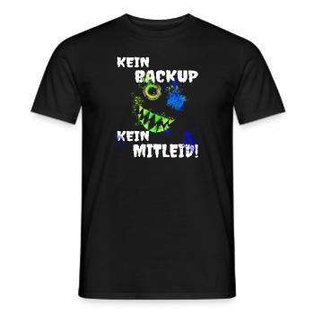 Kein Backup - kein Mitleid Administrator IT EDV - Männer T-Shirt - Schwarz - Vorne - AI Model Male 178 light (178cm)