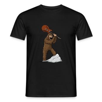 Bigfoot Guitare électrique Guitariste Rock Metal Bassist - T-shirt homme - noir - Devant - AI Model Male 178 light (178cm)
