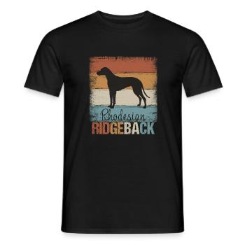 Rhodesian Ridgeback dog gift - Men's T-Shirt - black - Front - AI Model Male 178 light (178cm)
