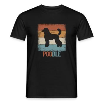 Poodle Poodle dog gift - Men's T-Shirt - black - Front - AI Model Male 178 light (178cm)