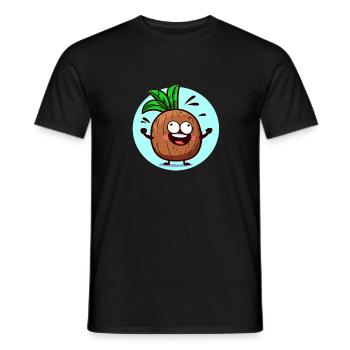 Happy pineapple - Men's T-Shirt - black - Front - AI Model Male 178 light (178cm)