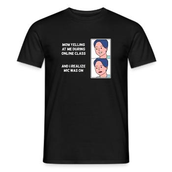 Online class design for young proud Pinoys - Men's T-Shirt - black - Front - AI Model Male 178 light (178cm)