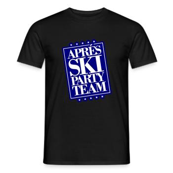 Apres Ski Party Team - Männer T-Shirt - Schwarz - Vorne - AI Model Male 178 light (178cm)