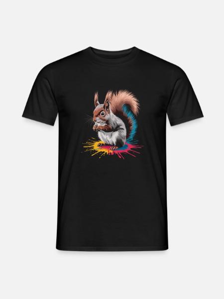 Squirrel - Men's T-Shirt - black