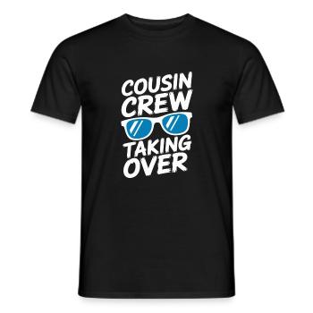 Cousin Crew reprend Cousins Cousine - T-shirt homme - noir - Devant - AI Model Male 178 light (178cm)