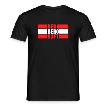 alpin bergwandern österreich berglust - Männer T-Shirt - Schwarz - Vorne - AI Model Male 178 light (178cm)