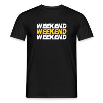 Weekend - Men's T-Shirt - black - Front - AI Model Male 178 light (178cm)