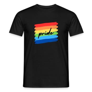 Rainbow Pride 2 - Männer T-Shirt - Schwarz - Vorne - AI Model Male 178 light (178cm)