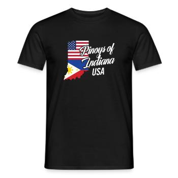 Filipinos von Indiana Design für stolze Fil-Ams - Männer T-Shirt - Schwarz - Vorne - AI Model Male 178 light (178cm)