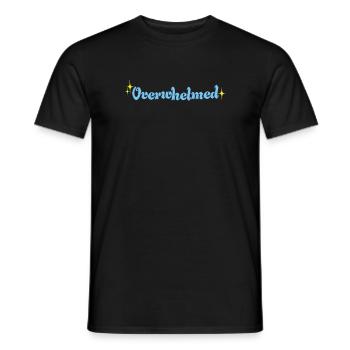 Overwhelmed - Männer T-Shirt - Schwarz - Vorne - AI Model Male 178 light (178cm)