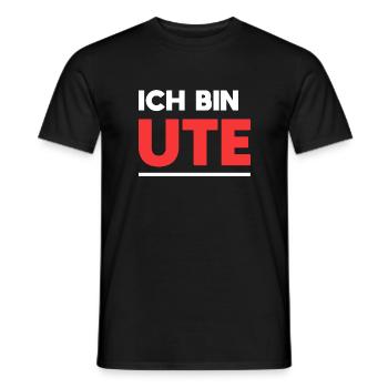 Ute Name Spruch für stolze Utes - Männer T-Shirt - Schwarz - Vorne - AI Model Male 178 light (178cm)
