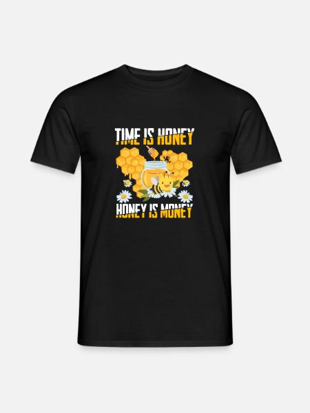 Imker Honig Spruch Bienen Geschenk - Männer T-Shirt - Schwarz
