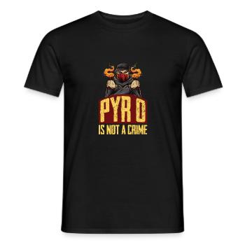 Feuerwerk ist kein Verbrechen Pyro Ultras - Männer T-Shirt - Schwarz - Vorne - AI Model Male 178 light (178cm)