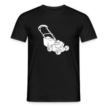 Rasenmäher Rasen mähen Gärtner Garten - Männer T-Shirt - Schwarz - Vorne - AI Model Male 178 light (178cm)