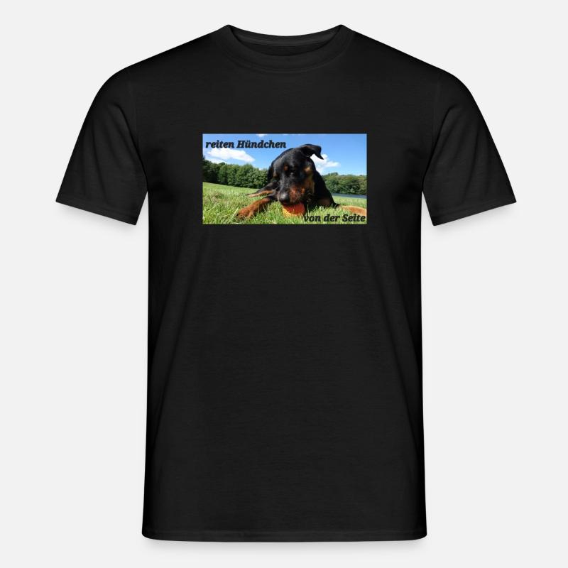 Hündchen - Männer T-Shirt - Schwarz