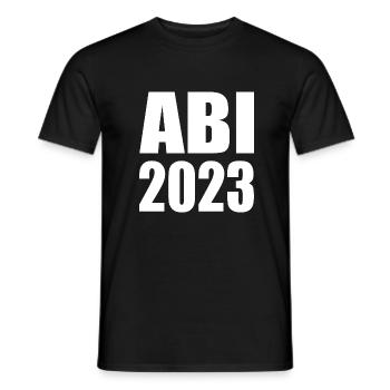 Abi 2023 - Männer T-Shirt - Schwarz - Vorne - AI Model Male 178 light (178cm)