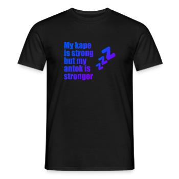 My Kape Is Strong Kaffeedesign für stolze Pinoys - Männer T-Shirt - Schwarz - Vorne - AI Model Male 178 light (178cm)