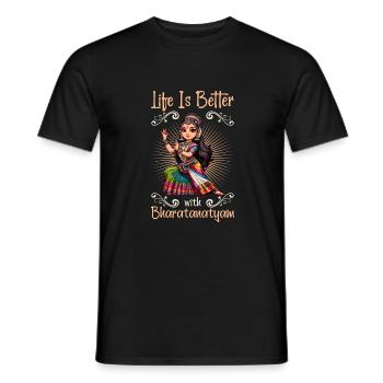 Indischer Tanz Indischer Volkstanz - Männer T-Shirt - Schwarz - Vorne - AI Model Male 178 light (178cm)