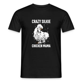 Silkie Huhn Lustige Farm Tierliebhaber - Männer T-Shirt - Schwarz - Vorne - AI Model Male 178 light (178cm)