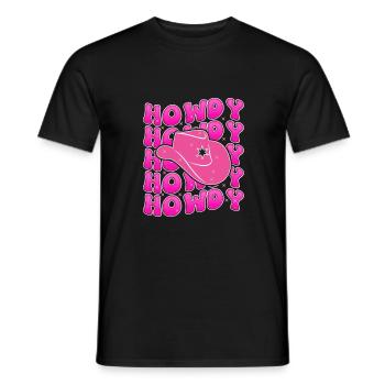 Groovy Howdy Rodeo Pays de l’Ouest Sud - T-shirt homme - noir - Devant - AI Model Male 178 light (178cm)