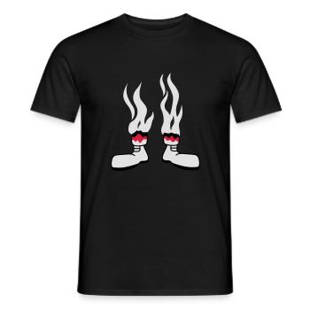 Burned Man - Men's T-Shirt - black - Front - AI Model Male 178 light (178cm)