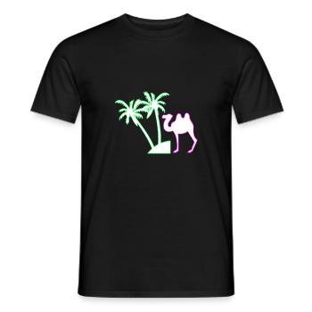 camel - Men's T-Shirt - black - Front - AI Model Male 178 light (178cm)