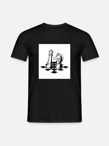 chess chess big - Men's T-Shirt - black