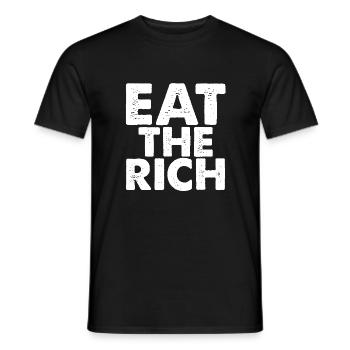 MANGEZ la lumière RICHE - T-shirt homme - noir - Devant - AI Model Male 178 light (178cm)