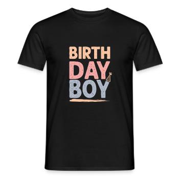 Birthday Boy - Männer T-Shirt - Schwarz - Vorne - AI Model Male 178 light (178cm)