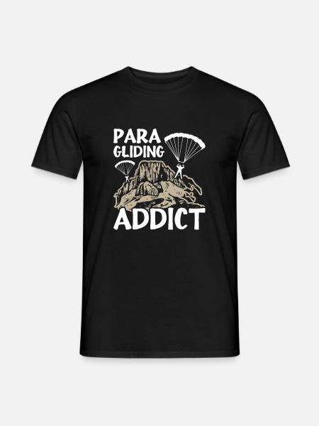 Paragliding Addict - Men's T-Shirt - black