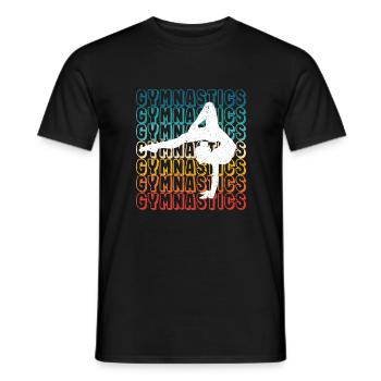Gymnastics Sports Gymnastics Dancing Gymnast Dance - Men's T-Shirt - black - Front - AI Model Male 178 light (178cm)
