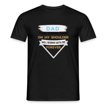 Dad Father Best Dad Forever - Men's T-Shirt - black - Front - AI Model Male 178 light (178cm)