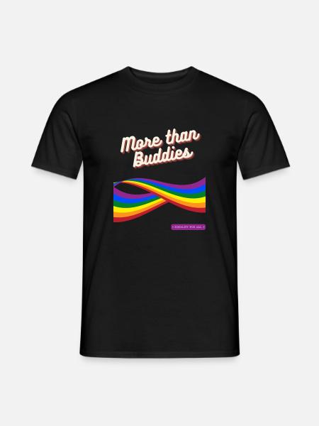 More than Buddies - Men's T-Shirt - black