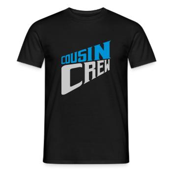 Team Logo Cousin Crew - Men's T-Shirt - black - Front - AI Model Male 178 light (178cm)