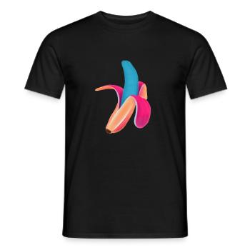Neon Banana - Men's T-Shirt - black - Front - AI Model Male 178 light (178cm)