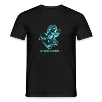Student Council Sculpture - Men's T-Shirt - black - Front - AI Model Male 178 light (178cm)