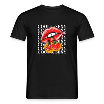 Cool & Sexy - Men's T-Shirt - black - Front - AI Model Male 178 light (178cm)
