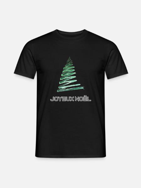 Merry Christmas , Frohe Weihnachte , Joyeux Noel - Männer T-Shirt - Schwarz