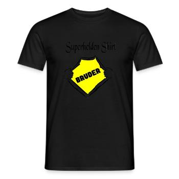 Bruder - Männer T-Shirt - Schwarz - Vorne - AI Model Male 178 light (178cm)