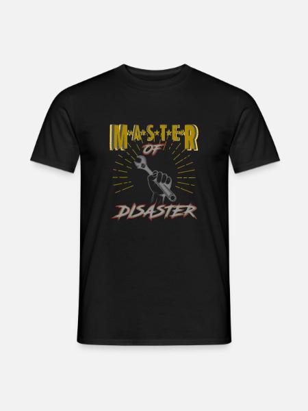 Master of Disaster Craftsman - Men's T-Shirt - black