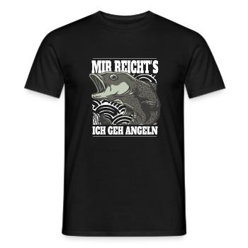 Mir reicht´s ich geh Angeln! - Männer T-Shirt - Schwarz - Vorne - AI Model Male 178 light (178cm)
