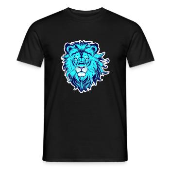 Spirit of a lion - Men's T-Shirt - black - Front - AI Model Male 178 light (178cm)