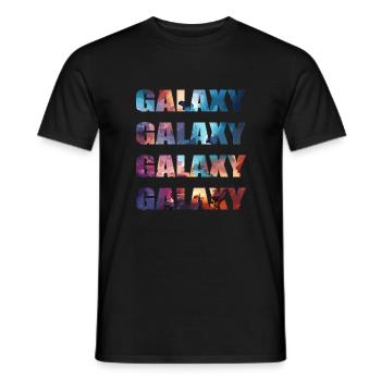 galaxie - T-shirt homme - noir - Devant - AI Model Male 178 light (178cm)