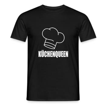 Küchenqueen - Männer T-Shirt - Schwarz - Vorne - AI Model Male 178 light (178cm)