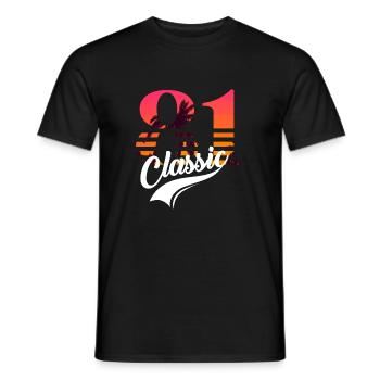 Vintage 1981-81st Birthday - Men's T-Shirt - black - Front - AI Model Male 178 light (178cm)